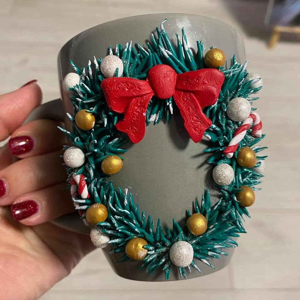 Чаша "Коледен венец", 325 мл.