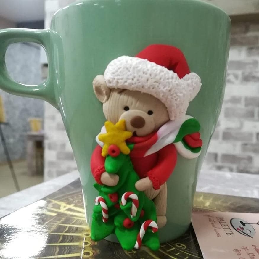 Чаша "Коледен мечо", 325 мл.
